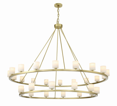 Aragon 30 Light Soft Brass Chandelier - C193-ARA-10269-SB-ST