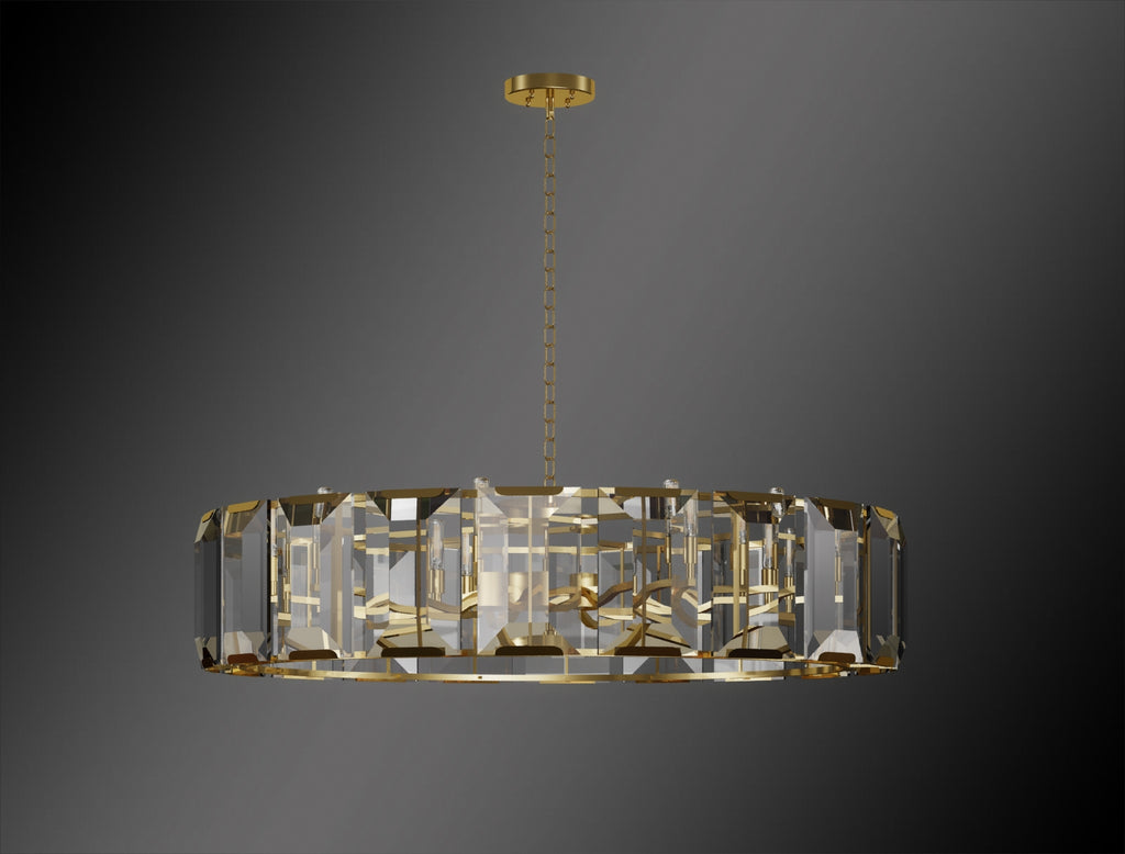 Luxe Crystal Chandelier Collection Vintage Rustic Lighting W 43" H 25" - G7-CG/4600/10