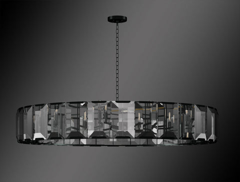Luxe Crystal Chandelier Collection Vintage Rustic Lighting W 60" H 28" - G7-CB/4600/14
