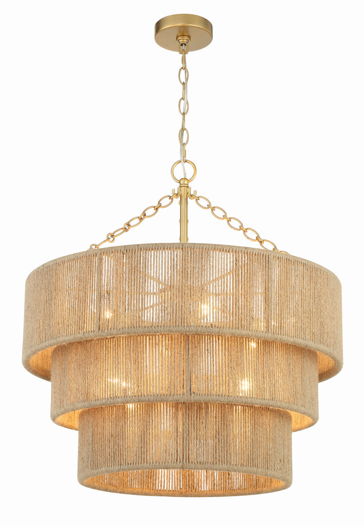 Shyla 10 Light Soft Gold Chandelier - C193-SHY-10907-SG