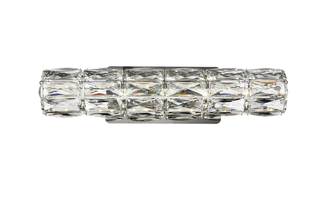 ZC121-3501W18C - Regency Lighting: Valetta Integrated LED chip light Chrome Wall Sconce Clear Royal Cut Crystal