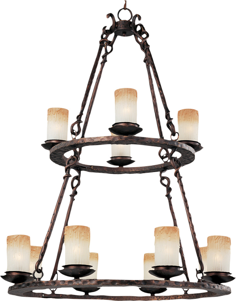 Notre Dame 12-Light Chandelier Oil Rubbed Bronze - C157-10977WSOI