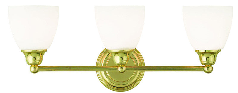 Livex Somerville 3 Light Polished Brass Bath Light - C185-13663-02