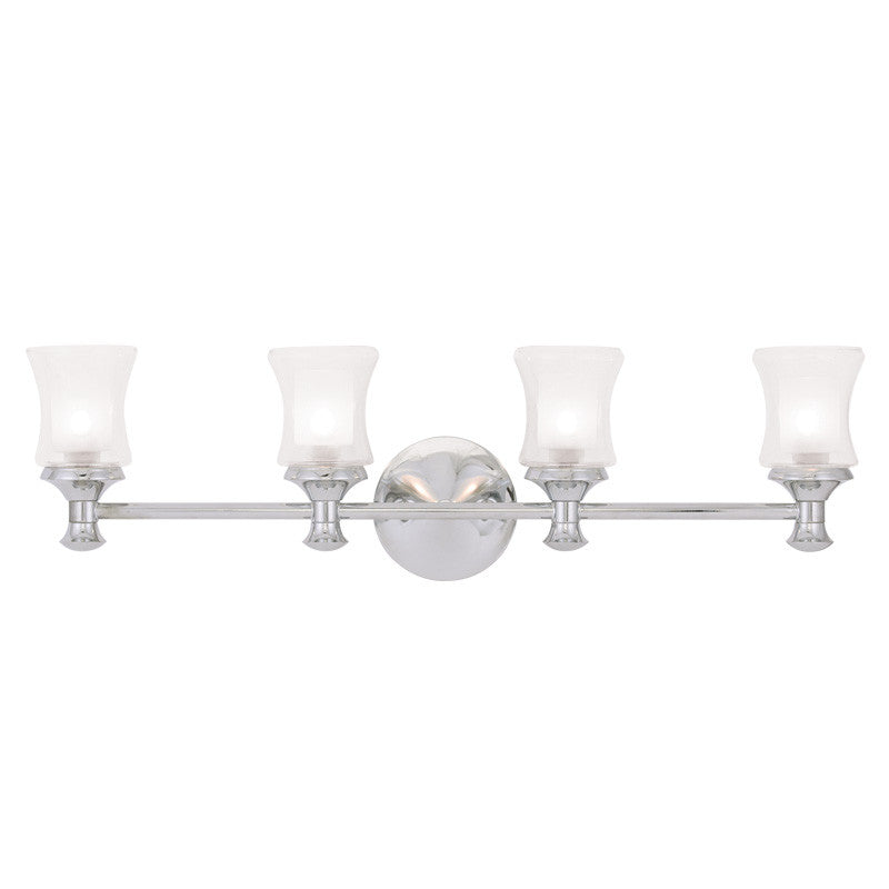 Livex Randolph 4 Light Polished Chrome  Bath Light - C185-1464-05