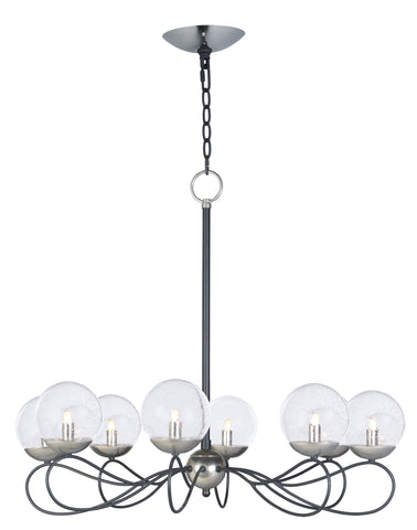 Reverb 8-Light Pendant Textured Black / Polished Nickel - C157-20465BGTXBPN