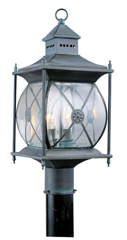 Livex Providence 2 Light Charcoal Outdoor Post Lantern - C185-2094-61