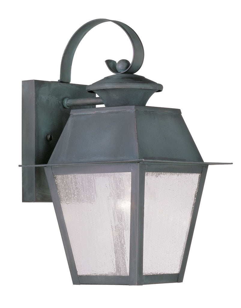 Livex Mansfield 1 Light Charcoal Outdoor Wall Lantern - C185-2162-61
