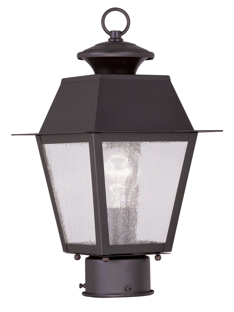 Livex Mansfield 1 Light Bronze Outdoor Post Lantern - C185-2163-07