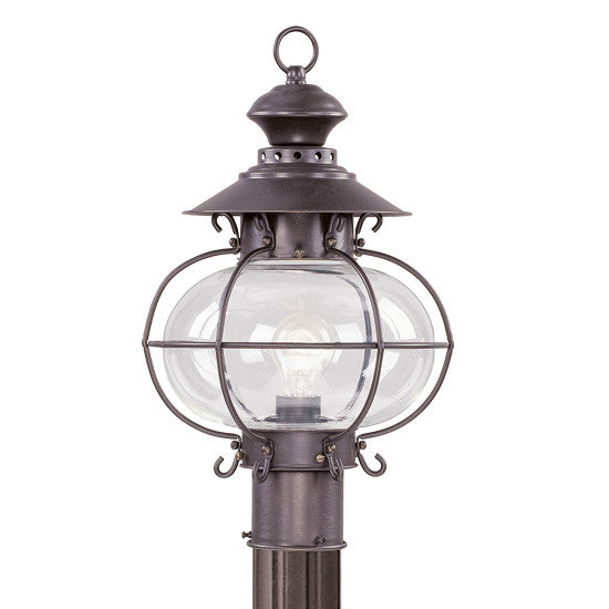 Livex Harbor 1 Light Bronze Outdoor Post Lantern - C185-2224-07