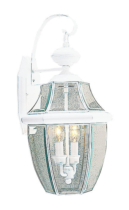 Livex Monterey 2 Light White Outdoor Wall Lantern - C185-2251-03