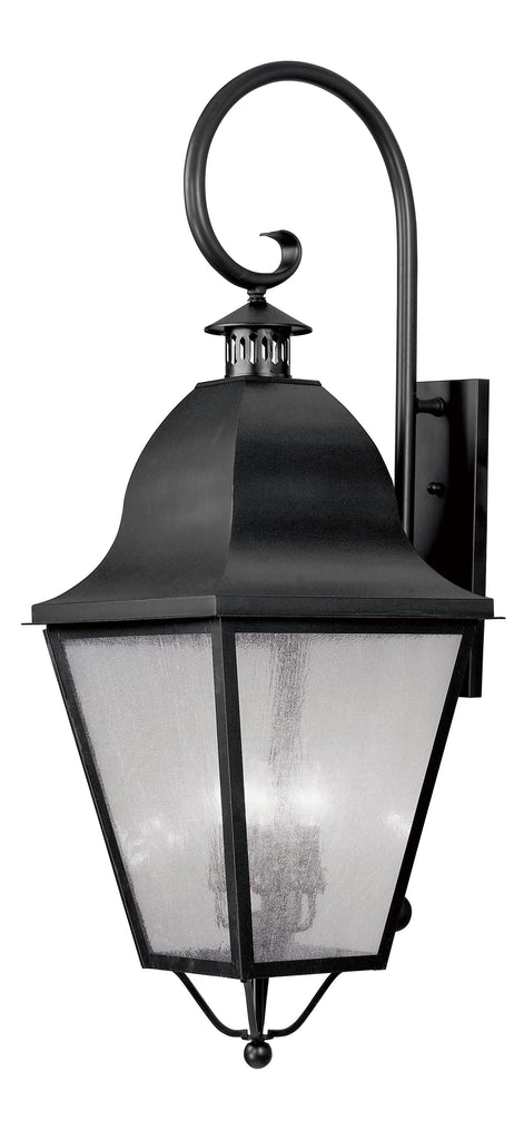 Livex Amwell 4 Light Black Outdoor Wall Lantern - C185-2559-04
