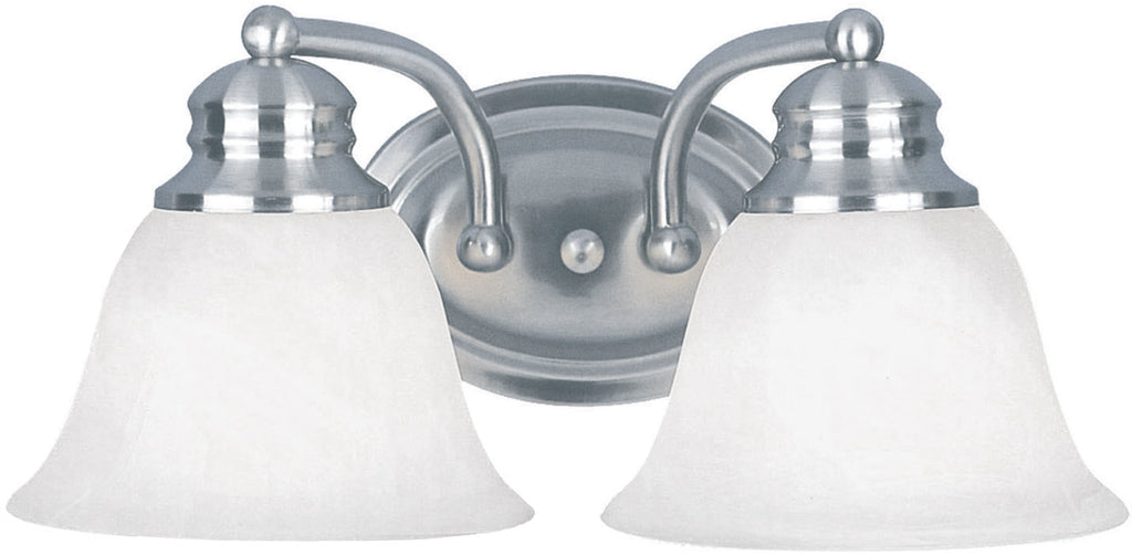 Malaga 2-Light Bath Vanity Satin Nickel - C157-2687FTSN