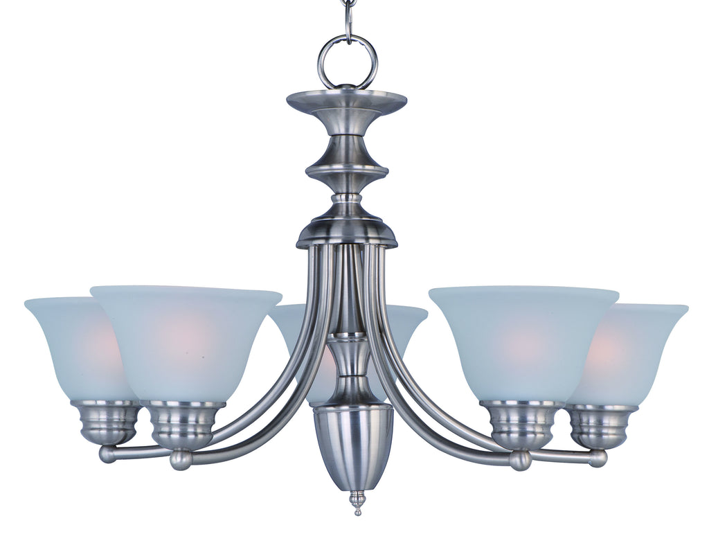 Malaga 5-Light Chandelier Satin Nickel - C157-2699FTSN