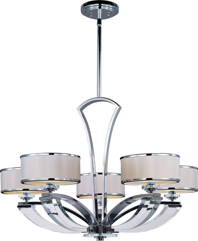 Metro 5-Light Chandelier Polished Chrome - C157-39825BCWTPC