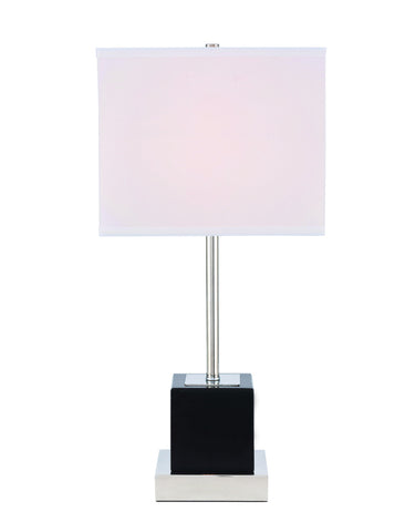 ZC121-TL3037PN - Regency Decor: Lana 1 light Polished Nickel Table Lamp