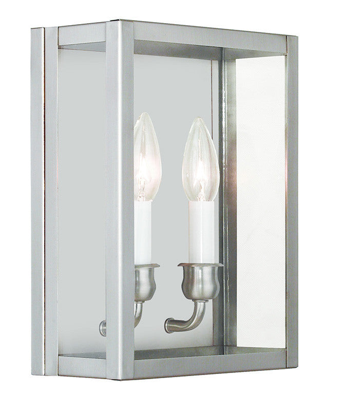 Livex Milford 2 Light Brushed Nickel Wall Sconce - C185-4030-91