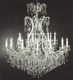 Set of 2-1 Chandelier Crystal Lighting Empress Crystal (TM) H38" W37" and 1 Large Foyer/Entryway Maria Theresa Empress Crystal (tm) Chandelier Lighting! H 52" W 46" - CS/1/21510/15+1 + CS/52/2MT/24+1