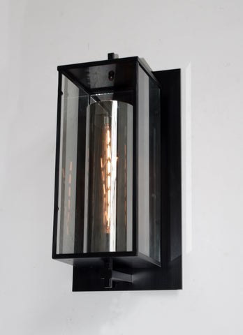 DEVEREAUX GRAND SCONCE GREAT FOR INDOOR / OUTDOOR USE - WROUGHT IRON  VINTAGE BARN METAL INDUSTRIAL URBAN LOFT RUSTIC LIGHTING  - W 11.5" H  23" D 10.5" - G7-CB/4535/1