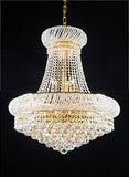 French Empire Crystal Chandelier Chandeliers H24" X W24" - Good for Dining Room, Foyer, Entryway, Family Room and More! - A93-C6/CG/542/15