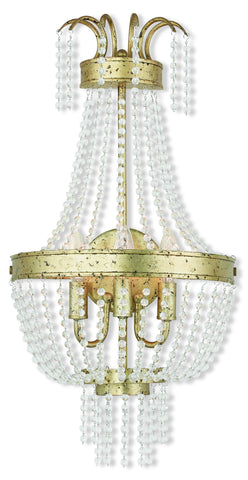 Livex Valentina 3 Light Winter Gold Wall Sconce - C185-51874-28