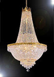 Swarovski Crystal Trimmed French Empire Chandelier Lighting-Great for the Dining Room, Foyer, Entry Way, Living Room H50" X W24" - A93-C7/CG/870/9SW