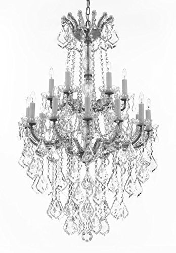 Maria Theresa Crystal Chandelier Chandeliers Lighting H 50" X W 30" - Great For Dining Room Entryway Or Living Room - A83-B13/Cs/152/18