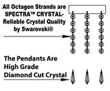 Swarovski Crystal Trimmed Chandelier! French Empire Crystal Chandelier Chandeliers Lighting H46" X W23" - F93-C7/CG/448/9SW