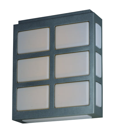 Packs LED Outdoor Wall Sconce Metallic Silver - C157-53592WTMS