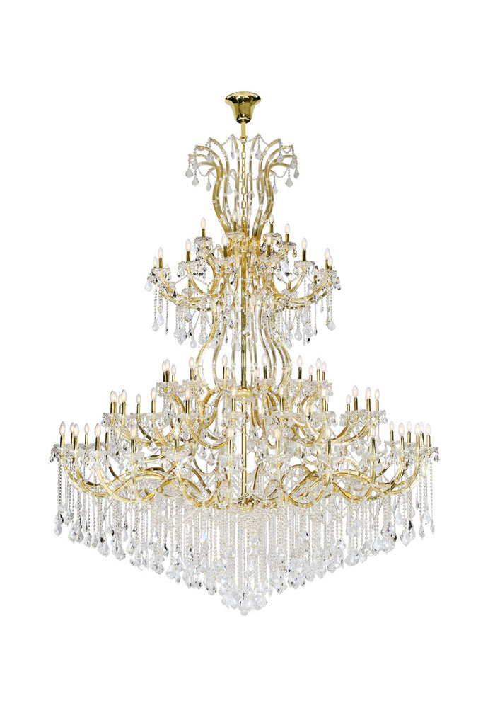 ZC121-2800G120G/EC - Regency Lighting: Maria Theresa 84 light Gold Chandelier Clear Elegant Cut Crystal