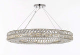 Set of 4 - Crystal Nimbus Ring Chandelier Chandeliers Modern/Contemporary Lighting Pendant 44" Wide - Good for Dining Room, Foyer, Entryway, Family Room and More! - 4EA GB104-3063/17