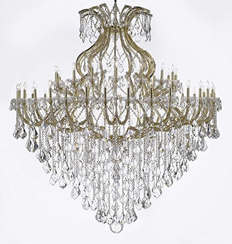 Maria Theresa Crystal Chandelier H 72" W 72" Trimmed With Spectratm Crystal - Reliable Crystal Quality By Swarovski - Cjd-Cg/B12/2181/72Sw