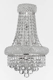 Set of 3-1 French Empire Crystal Chandelier Chandeliers H66" x W36" and 2 Empire Empress Crystal (Tm) Wall Sconce Lighting W 12" H 17" - A93-CS/541/32 + C121-1800W12SC