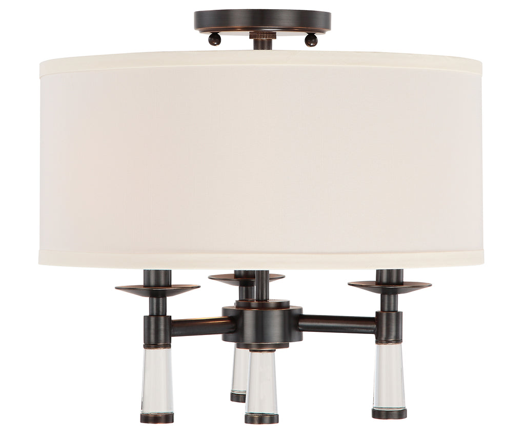3 Light Oil Rubbed Bronze Transitional Ceiling Mount - C193-8863-OR_CEILING