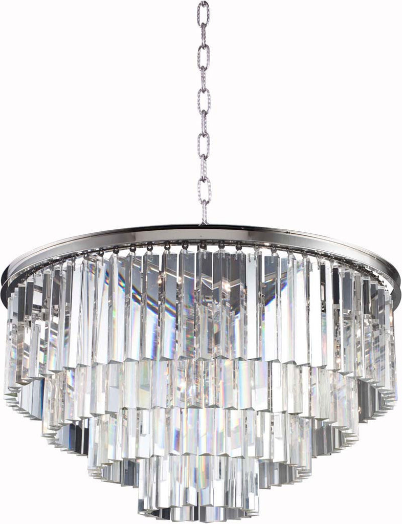 C121-1201D32PN/RC By Elegant Lighting - Sydney Collection Polished nickel Finish 17 Lights Pendant lamp
