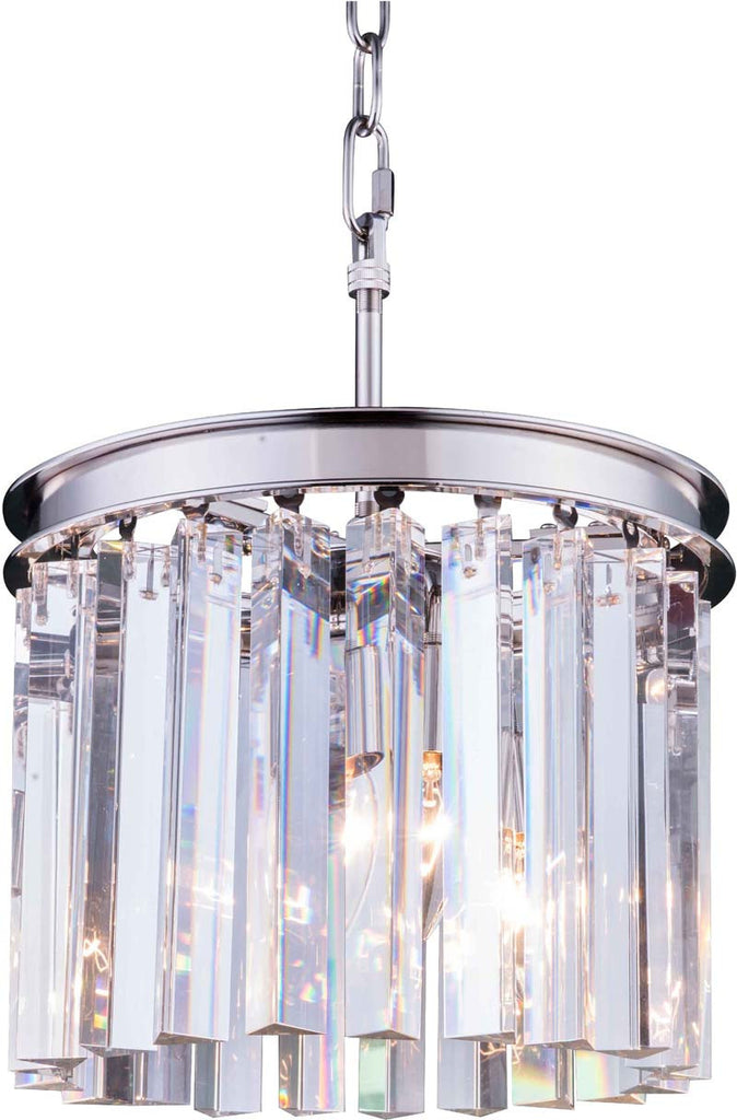 ZC121-1208D12PN-GT/RC By Regency Lighting - Sydney Collection Polished nickel Finish 3 Lights Pendant Lamp