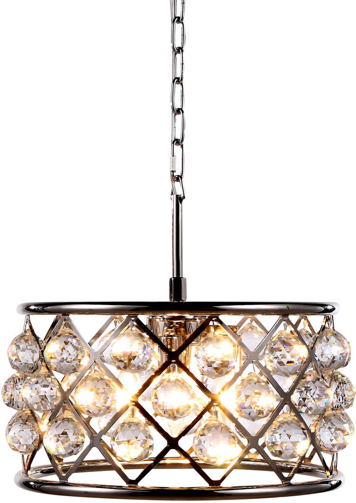 ZC121-1214D16PN-GT/RC By Regency Lighting - Madison Collection Polished Nickel Finish 4 Lights Pendant Lamp