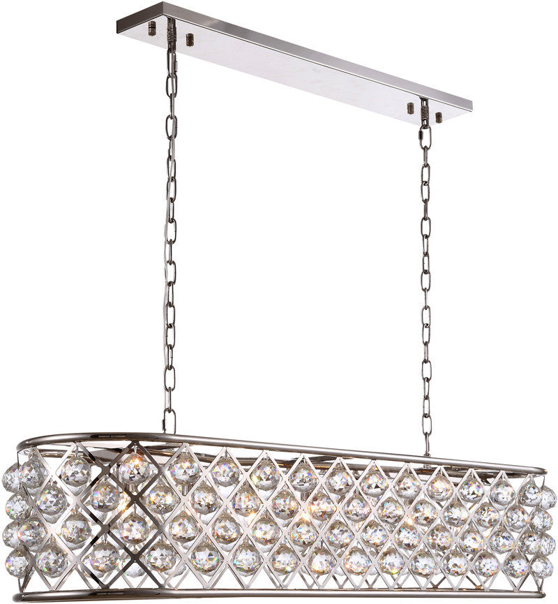 ZC121-1216G50PN-GT/RC By Regency Lighting - Madison Collection Polished Nickel Finish 7 Lights Pendant Lamp