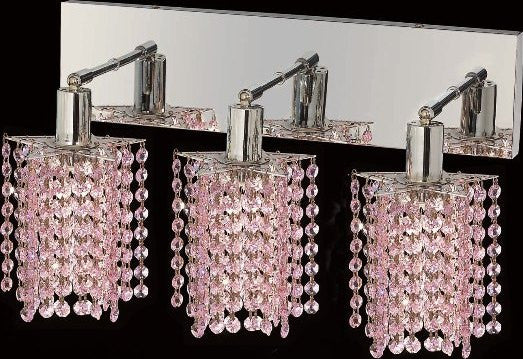 C121-1283W-O-P-RO/RC By Elegant Lighting Mini Collection 3 Lights Wall Sconce Chrome Finish
