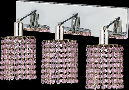 C121-1283W-O-R-RO/RC By Elegant Lighting Mini Collection 3 Lights Wall Sconce Chrome Finish