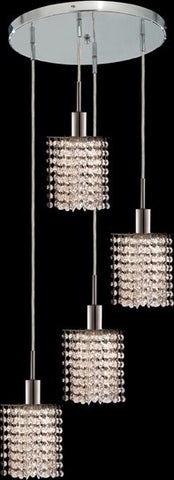 ZC121-1284D-R-P-CL/EC By Regency Lighting Mini Collection 4 Lights Pendant Chrome Finish