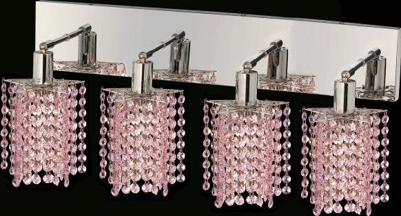C121-1284W-O-P-RO/RC By Elegant Lighting Mini Collection 4 Lights Wall Sconce Chrome Finish