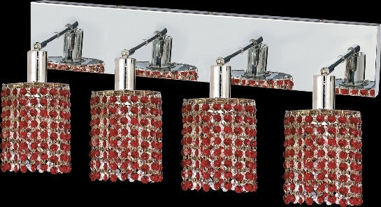 C121-1284W-O-R-BO/RC By Elegant Lighting Mini Collection 4 Lights Wall Sconce Chrome Finish