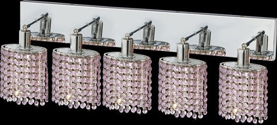 C121-1285W-O-E-RO/RC By Elegant Lighting Mini Collection 5 Lights Wall Sconce Chrome Finish