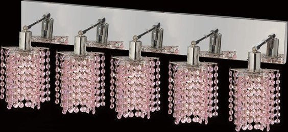 C121-1285W-O-P-RO/RC By Elegant Lighting Mini Collection 5 Lights Wall Sconce Chrome Finish