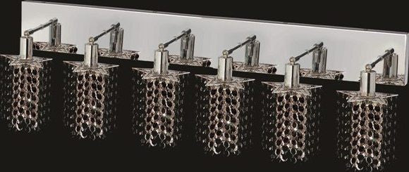 C121-1286W-O-P-JT/RC By Elegant Lighting Mini Collection 6 Lights Wall Sconce Chrome Finish