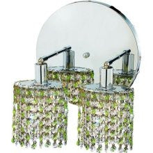 C121-1382W-R-E-LP/RC By Elegant Lighting Mini Collection 2 Lights Wall Sconce Chrome Finish