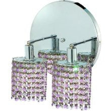 C121-1382W-R-E-RO/RC By Elegant Lighting Mini Collection 2 Lights Wall Sconce Chrome Finish