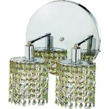 C121-1382W-R-R-LP/RC By Elegant Lighting Mini Collection 2 Lights Wall Sconce Chrome Finish