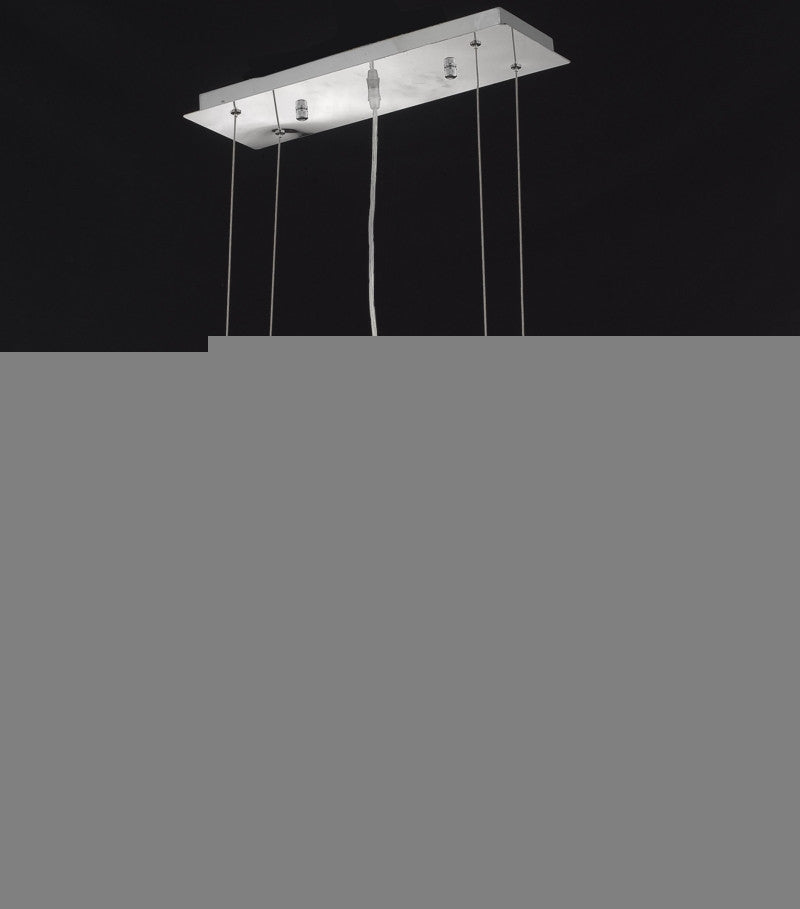C121-1392D38C-TO/RC By Elegant Lighting Moda Collection 6 Light Chandeliers Chrome Finish