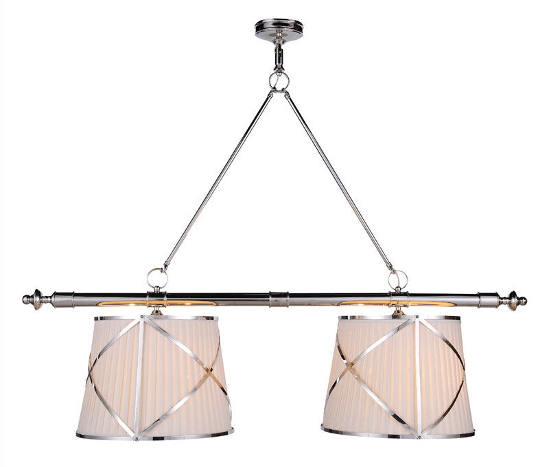 C121-1408G51PN By Elegant Lighting - Fairmount Collection Polished Nickel Finish 4 Lights Pendant lamp